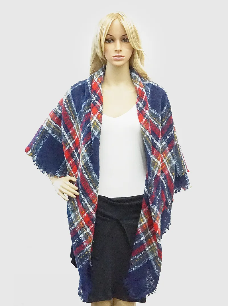 2025 Plaid Tartan Blanket Scarf