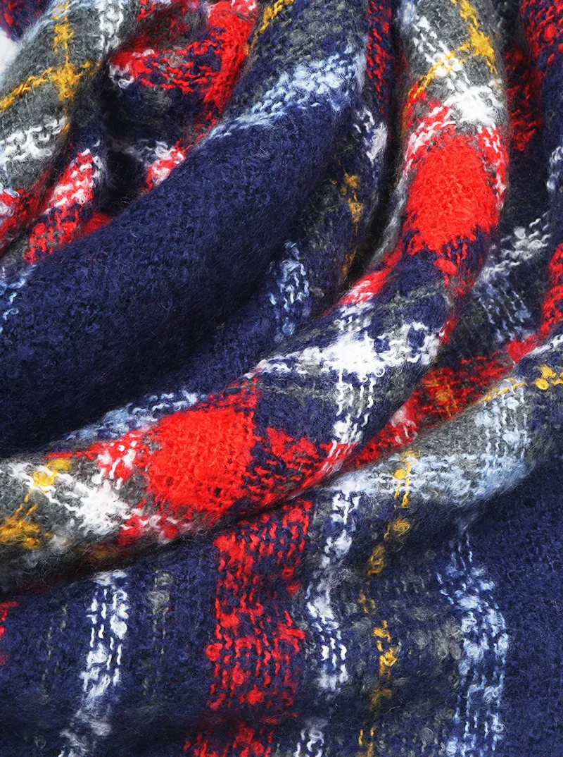 2025 Plaid Tartan Blanket Scarf