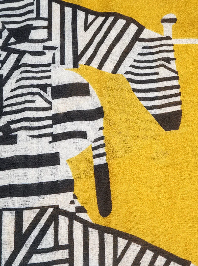 Leopard Animal Pattern Polyester Oblong Scarf