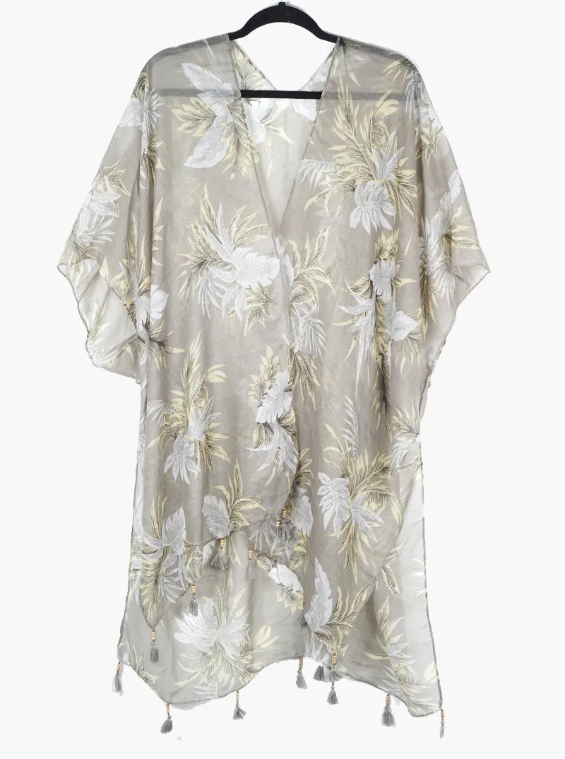 Floral Pattern Spring Summer Kimono