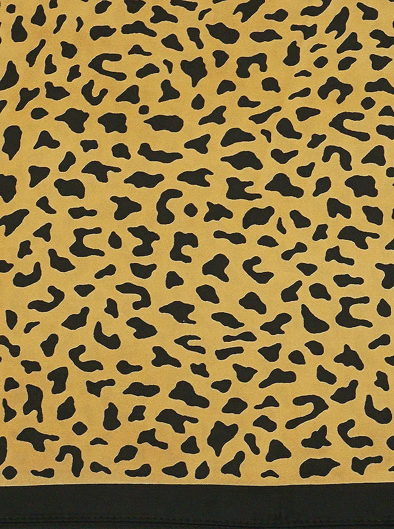 Animal Print Polyester Bandana Scarf