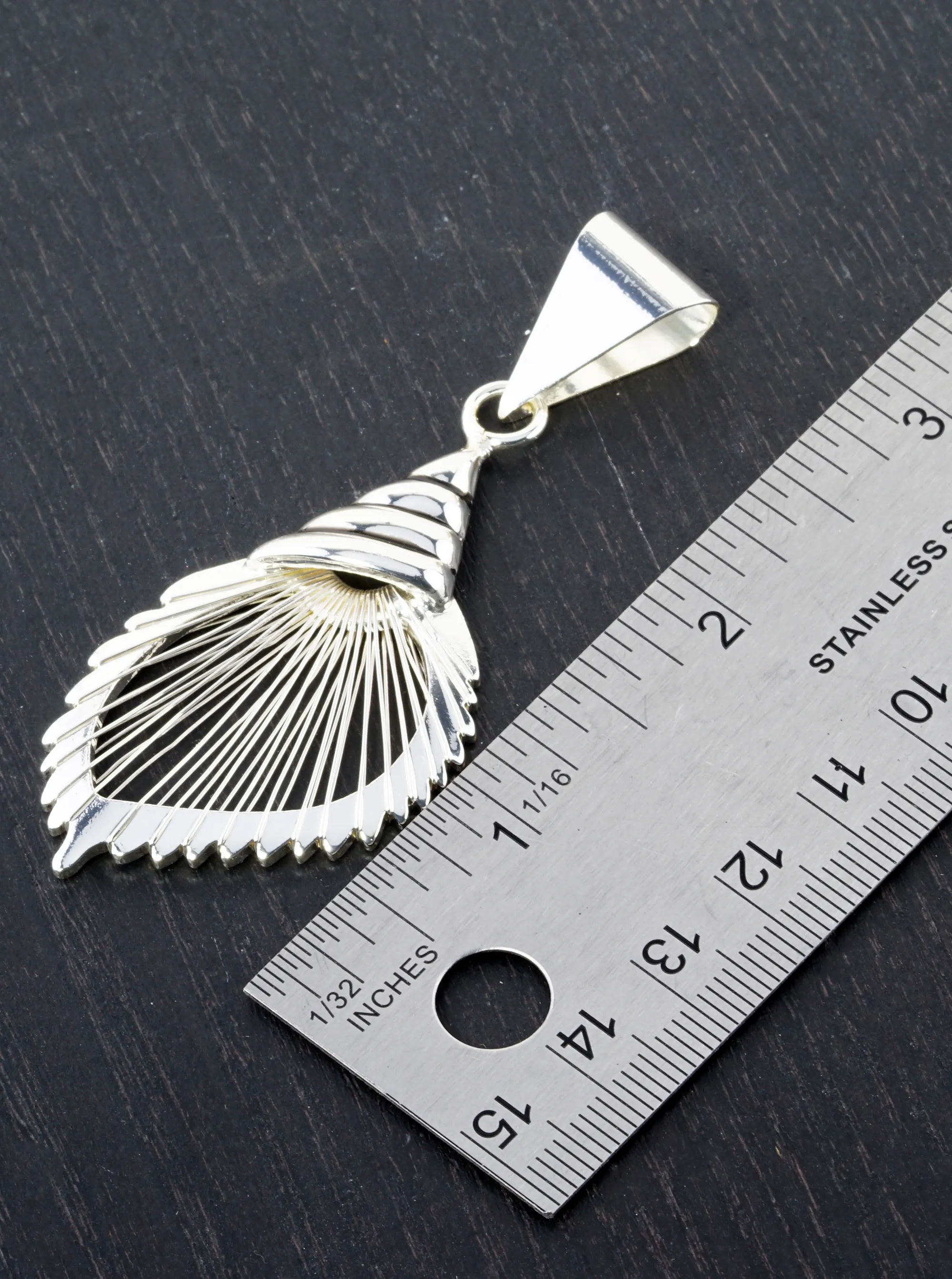 Wire Wrapped Seashell Pendant for Necklace