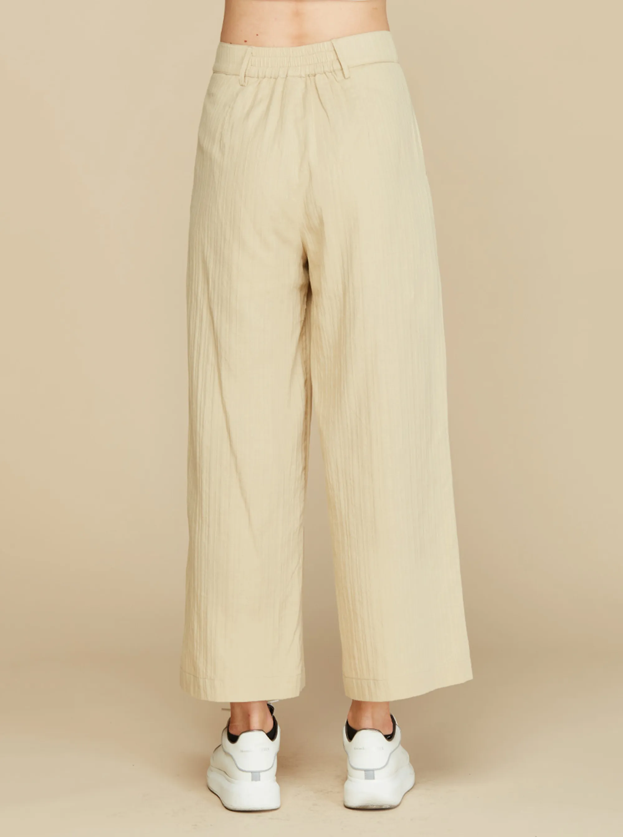 Zip Front Wide Leg Pants