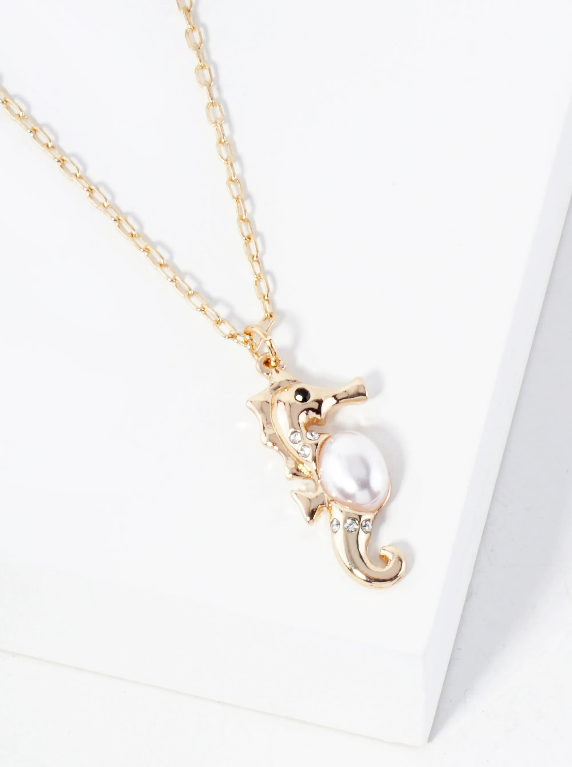 Sea-Life Seahorse Pendant 16-inch Necklace