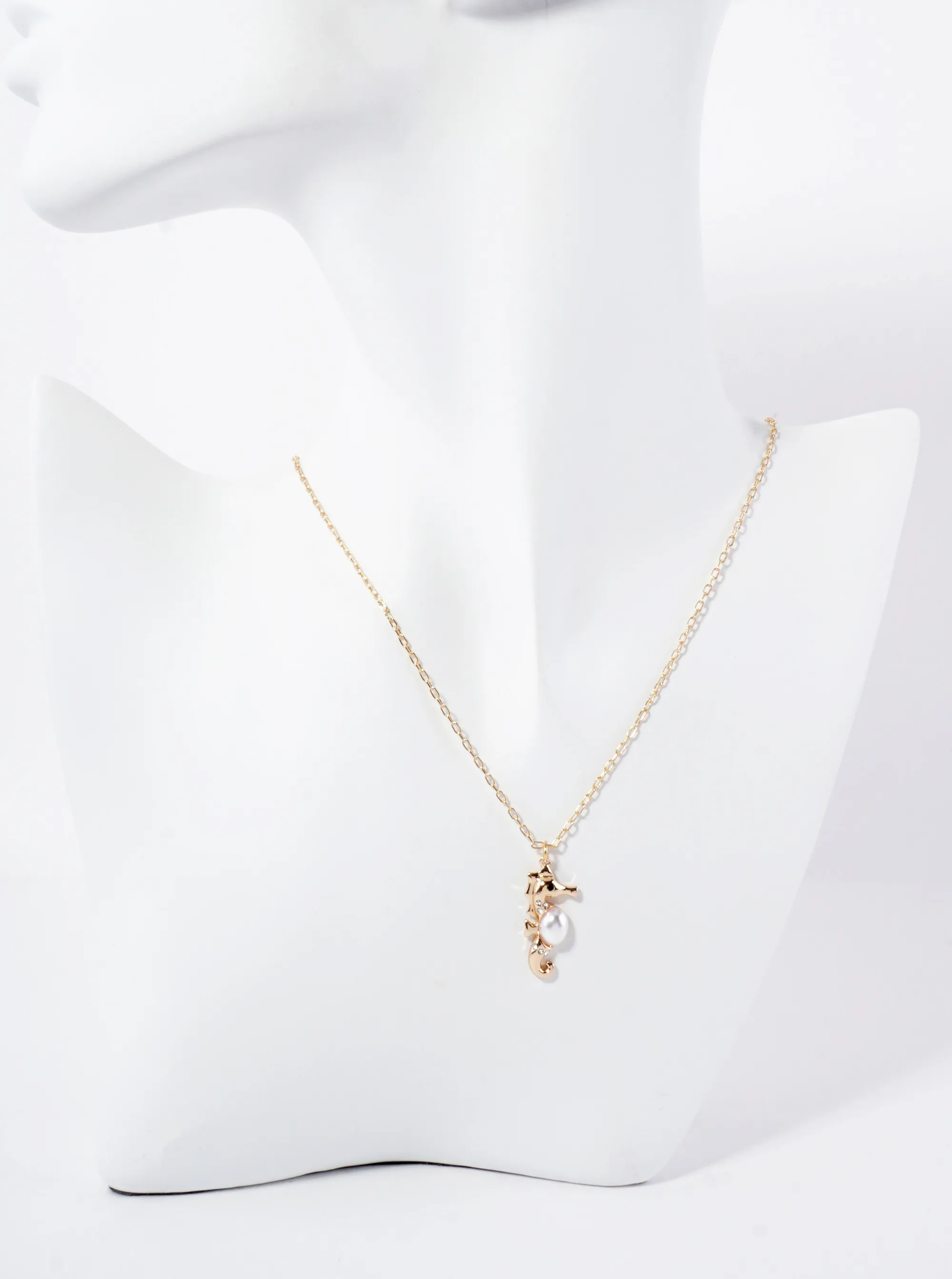 Sea-Life Seahorse Pendant 16-inch Necklace