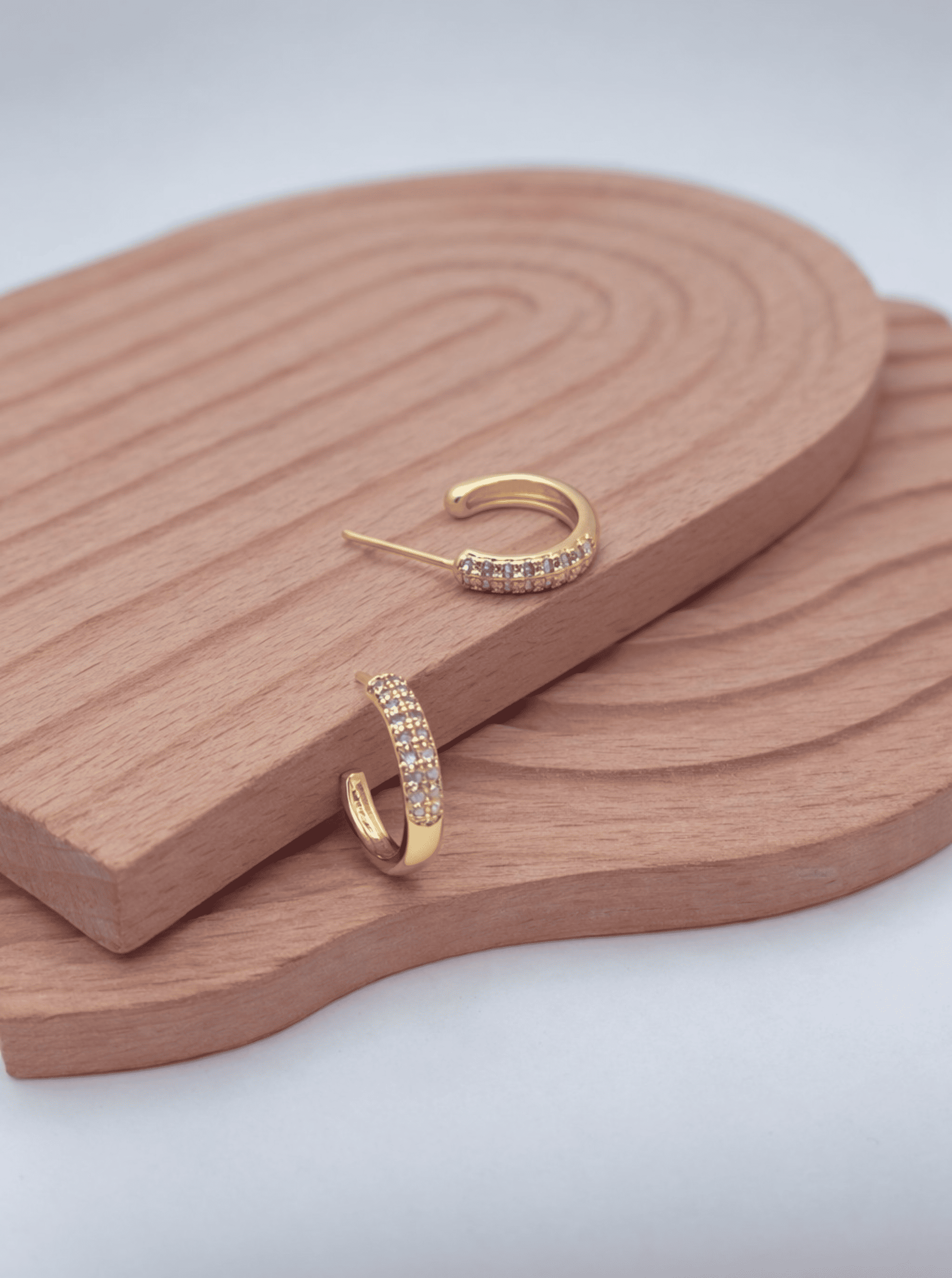 Modern Faceted Hoop Earrings