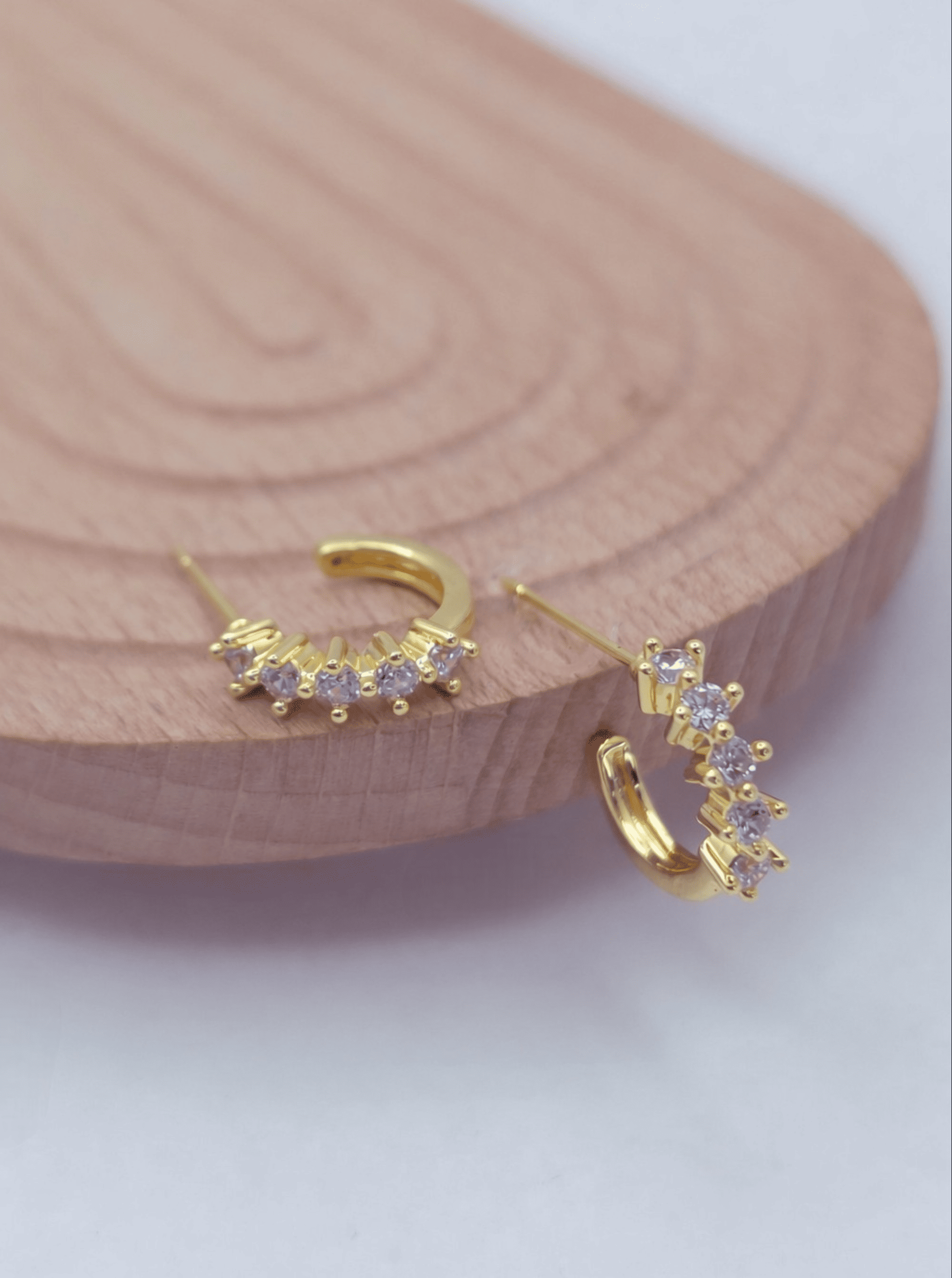 Modern Faceted Hoop Earrings