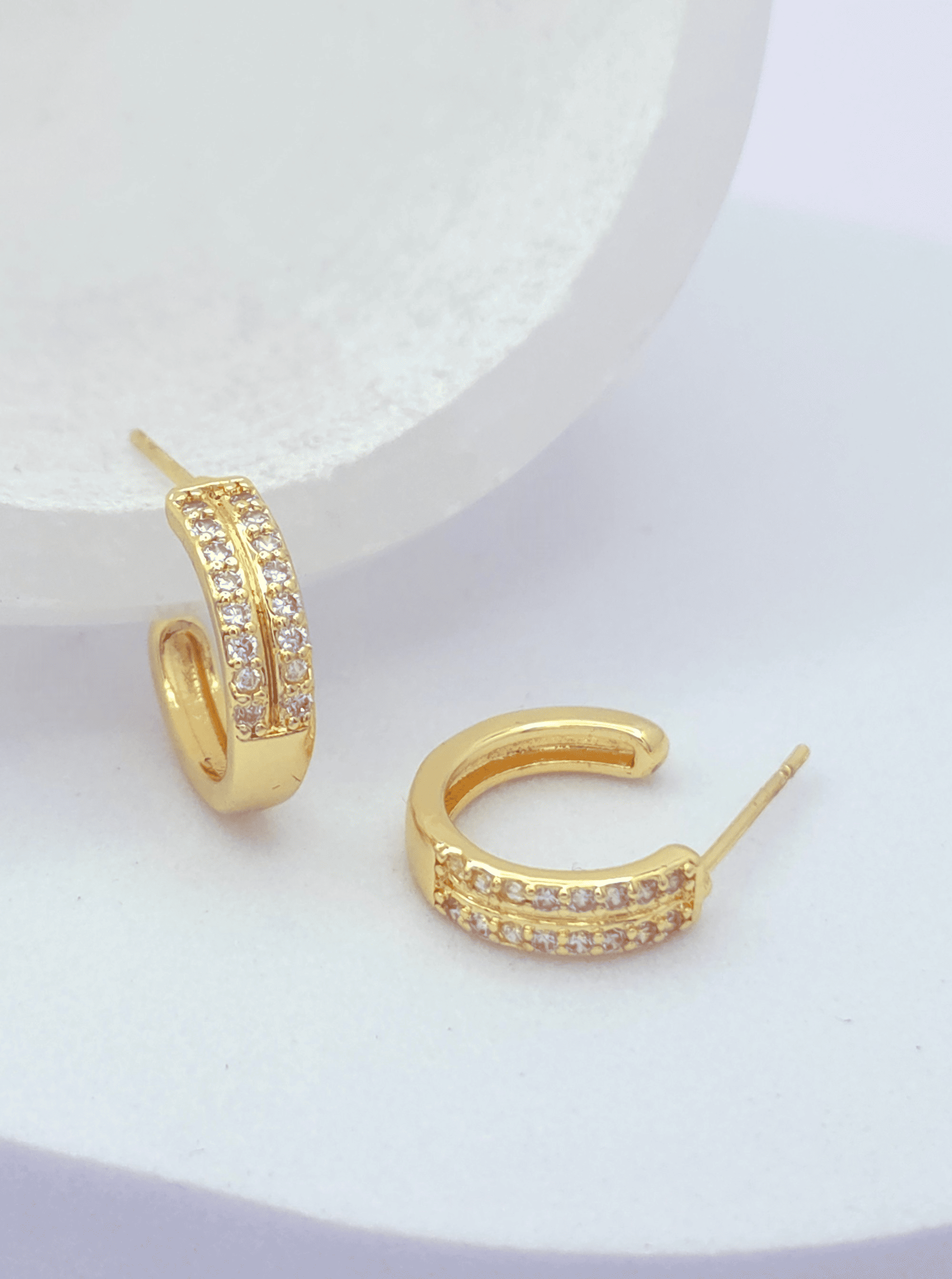 Modern Classic Huggie Hoop Earrings