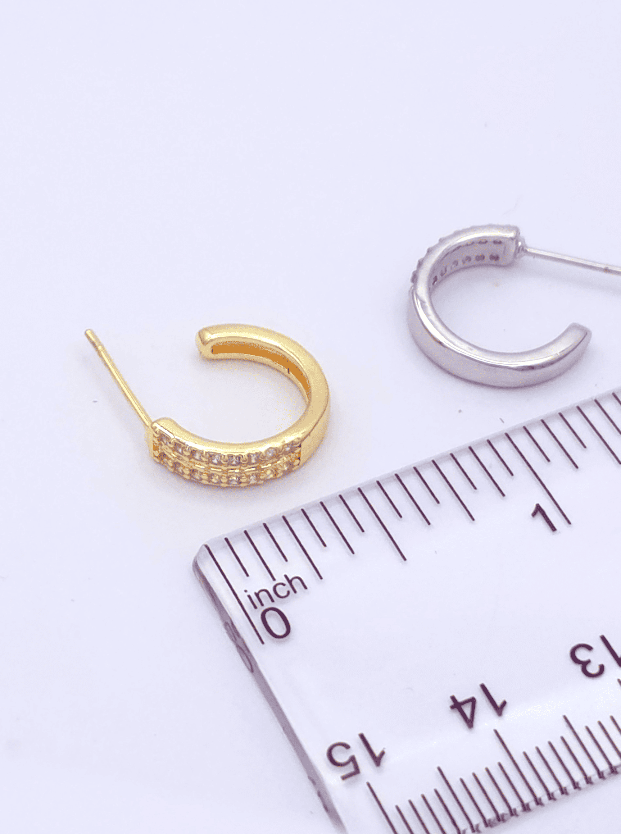 Modern Classic Huggie Hoop Earrings