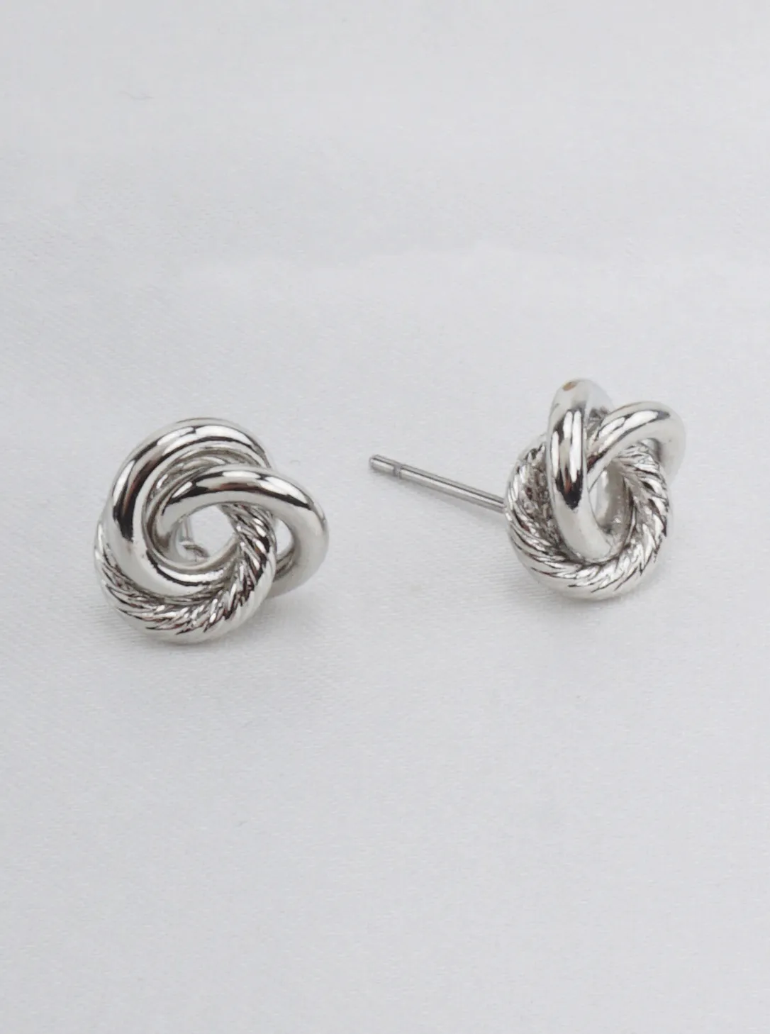 Abstract Sculptural Knot Stud Earrings