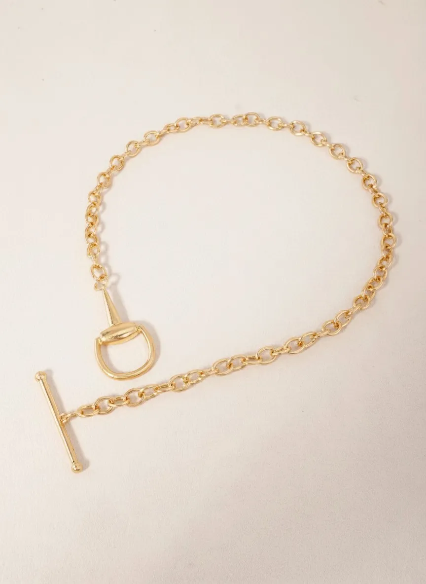 Chunky Equestrian Style Choker Necklace